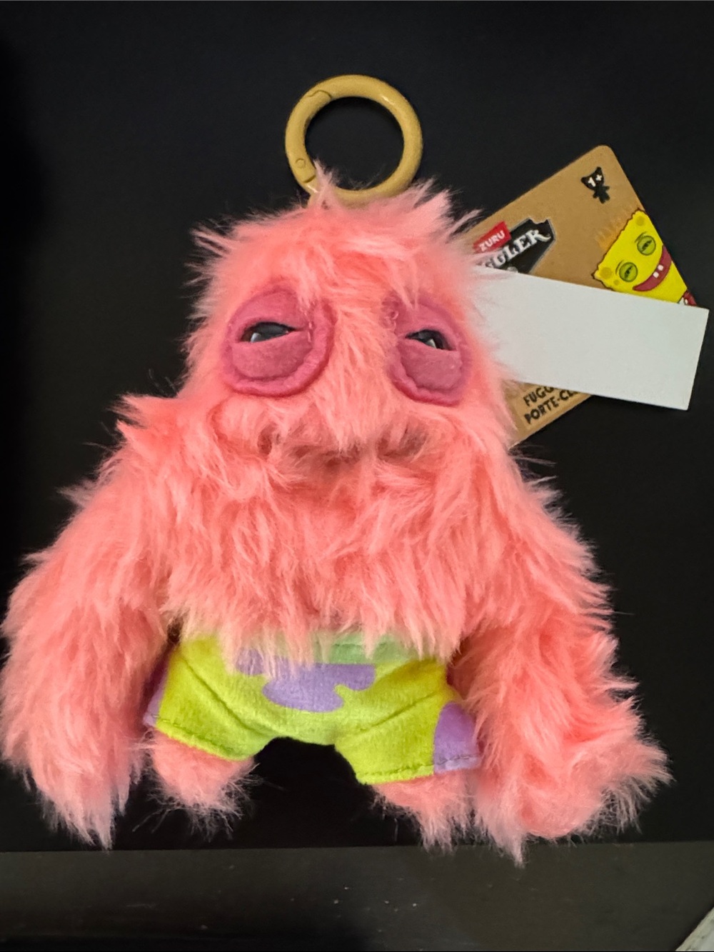 Patrick Star Fuggler Keychain NWT